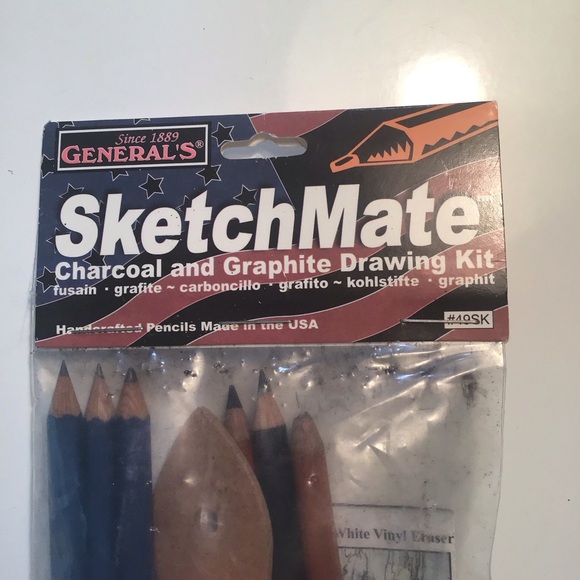 NOS General’s SketchMate Charcoal & Graphite Drawing Kit 49SK USA Made Architect - Picture 3 of 4